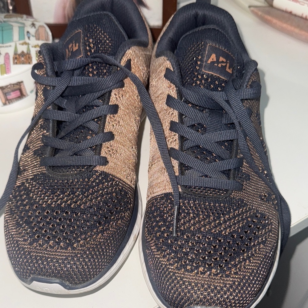 APL Black and Brown Knit Sneakers